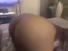 Black whorable nympho with large rack was hammered truly hard doggy